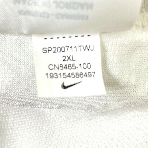 NIKE AIR Dri-Fit Mens size XXL Short Sleeve Crew Neck Training T Shirt White NEW - Picture 11 of 12